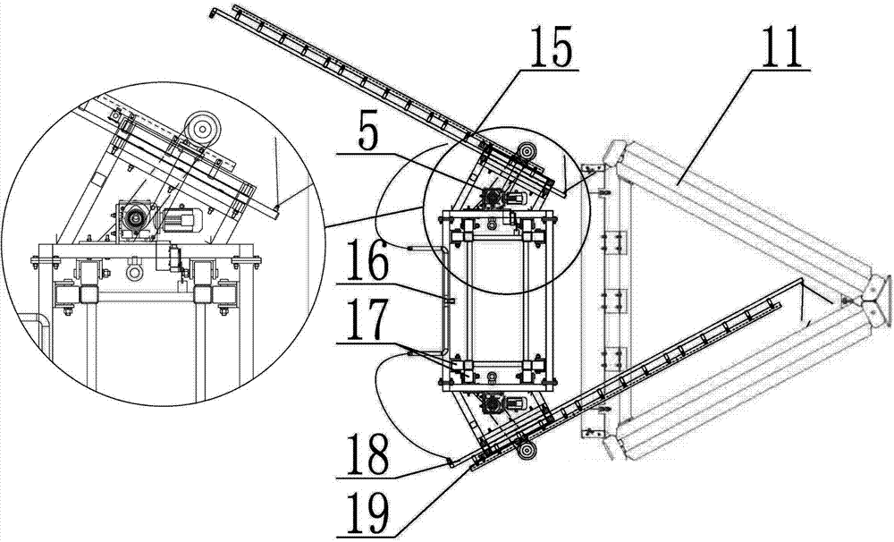 Washing device of power station indirect air cooler