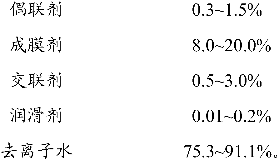 Impregnating agent for reinforced nylon resin glass fibers and preparation method thereof