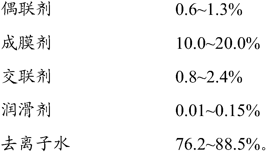 Impregnating agent for reinforced nylon resin glass fibers and preparation method thereof