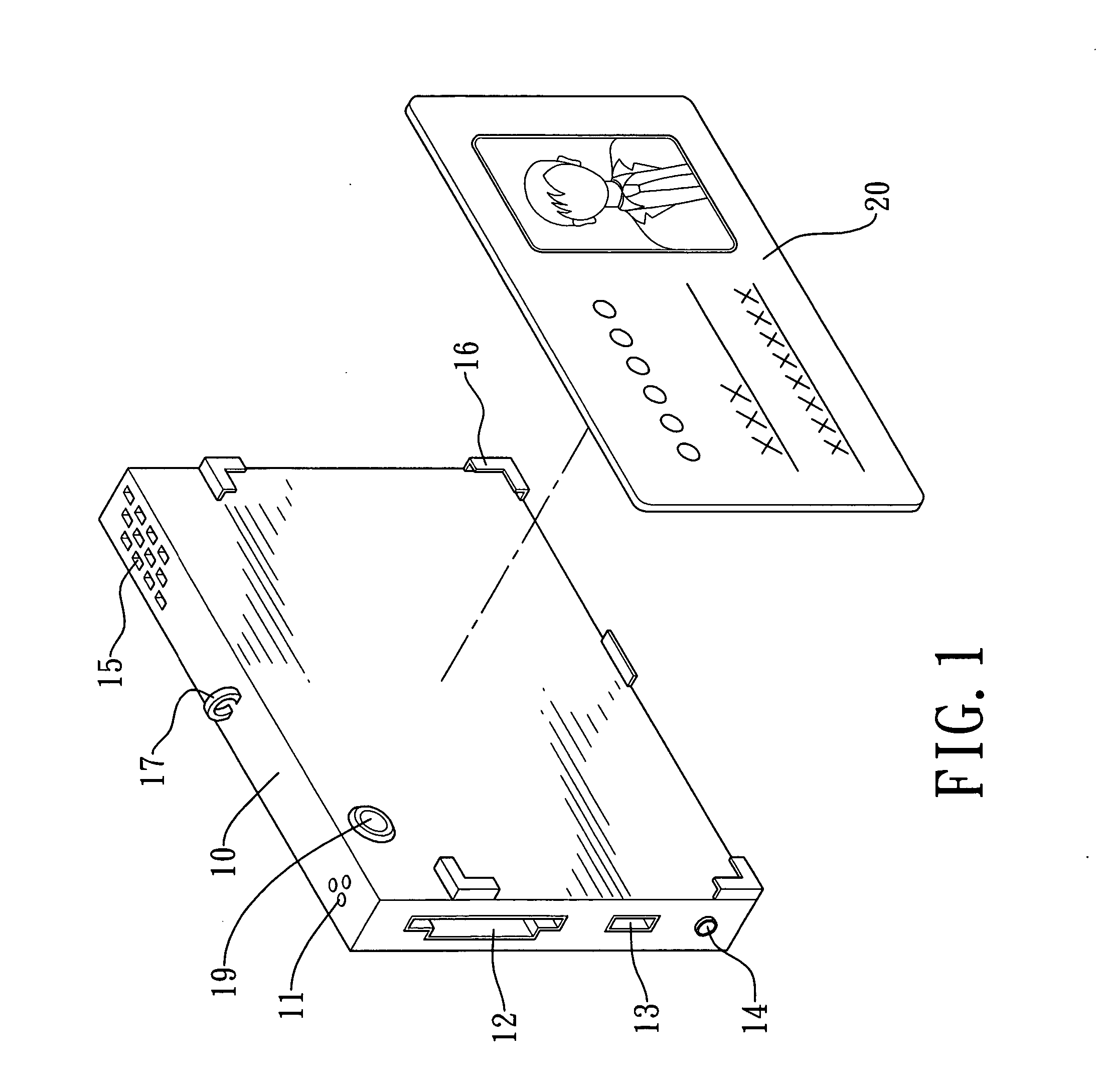 Display device of identification card