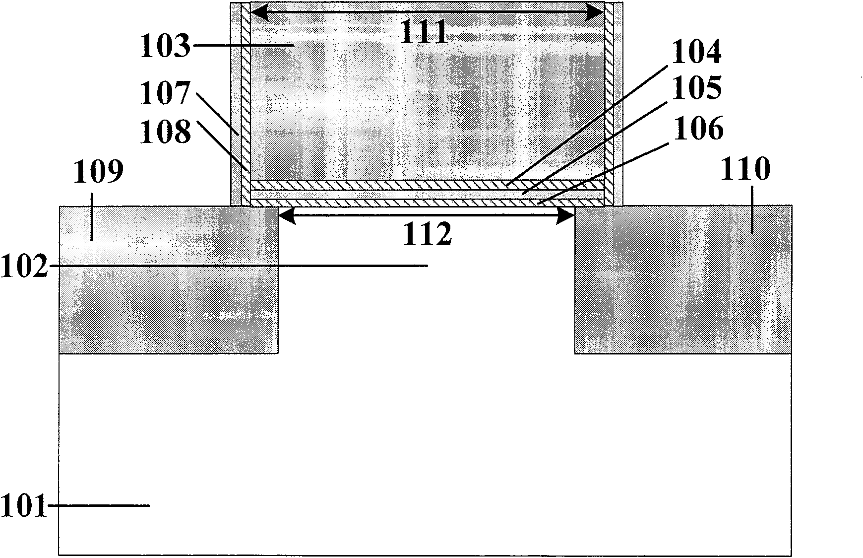 Split-groove grid flash memory and preparation method thereof