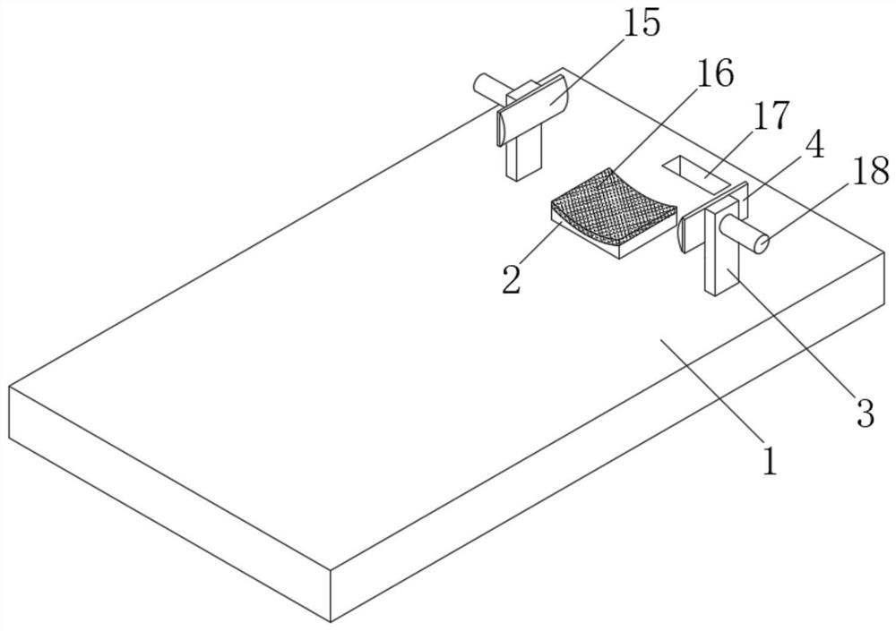 Head fixing device for angiography in cardiovascular and cerebrovascular department