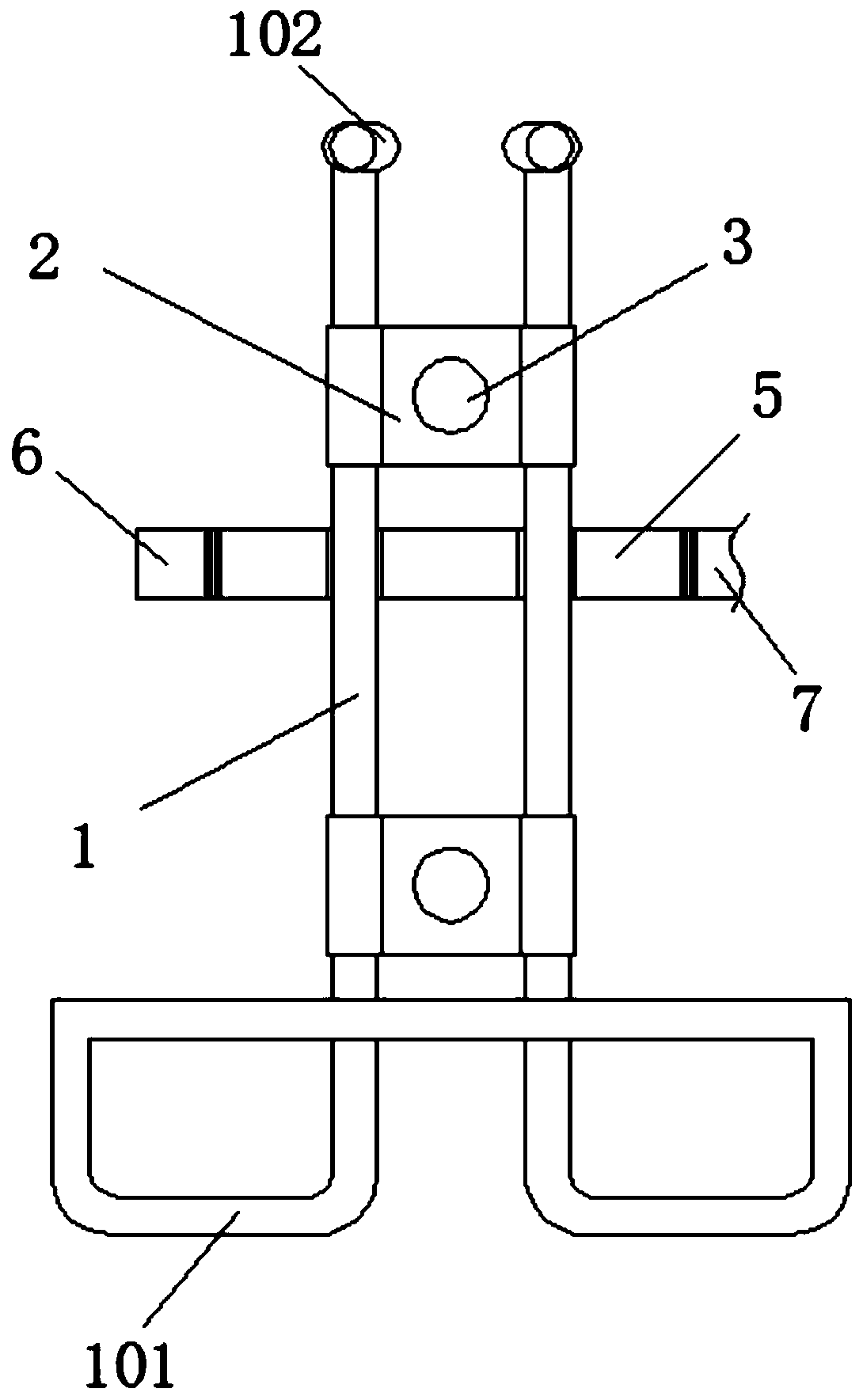 Fire extinguisher hanger convenient to unlock