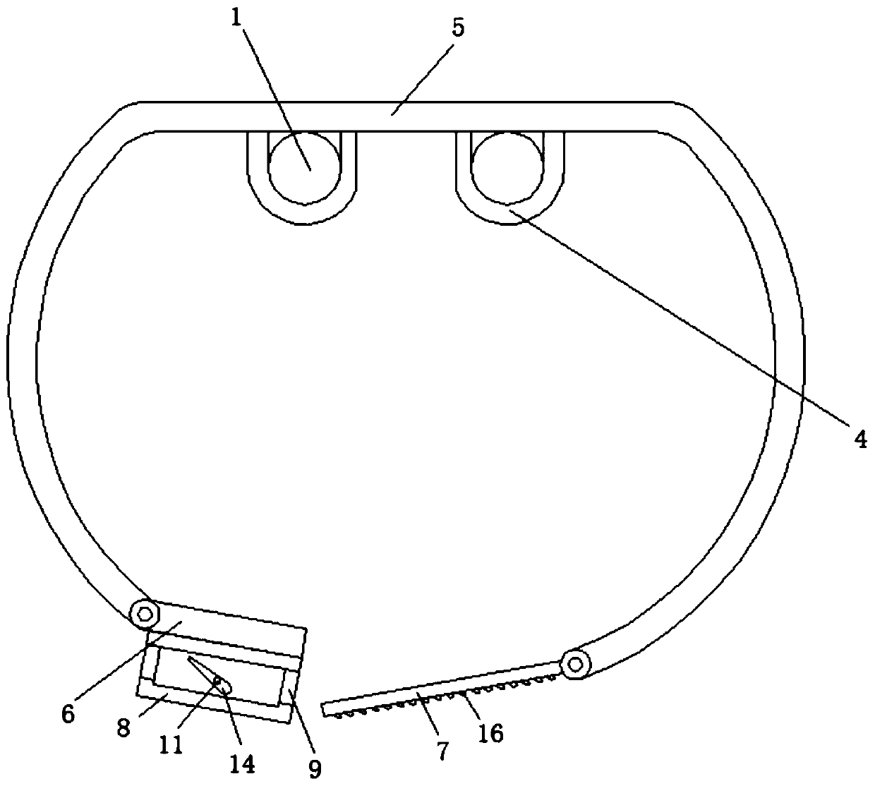 Fire extinguisher hanger convenient to unlock