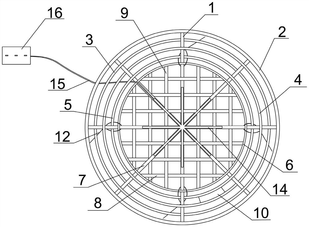 Artificial nest basket for attracting Southern population breeding of crested ibis and automatically monitoring hatching and brooding rhythms