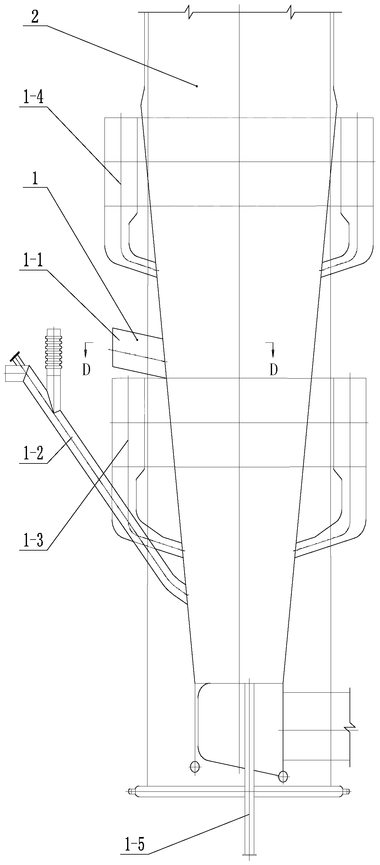 High-temperature and ultrahigh-pressure reheat steam boiler of biomass direct combination energy-conservation circulating fluidized bed