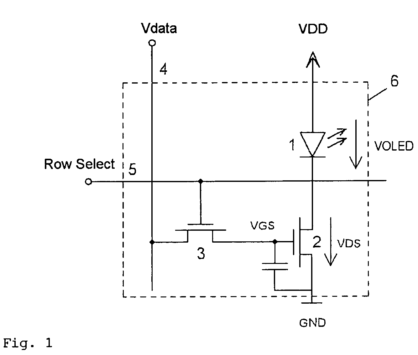 Method and circuit arrangement for the ageing compensation of an organic light-emitting diode and circuit arrangement