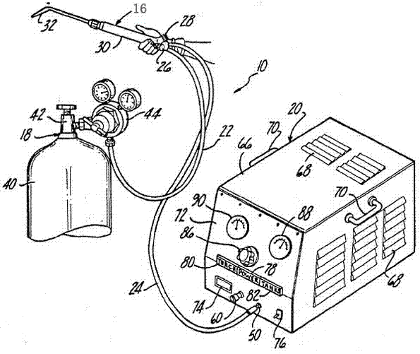 A system and fuel system for supplying natural gas to thermal spray equipment