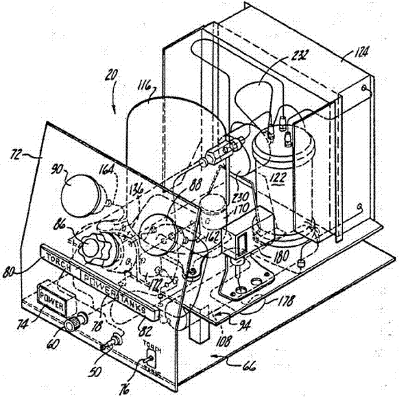 A system and fuel system for supplying natural gas to thermal spray equipment