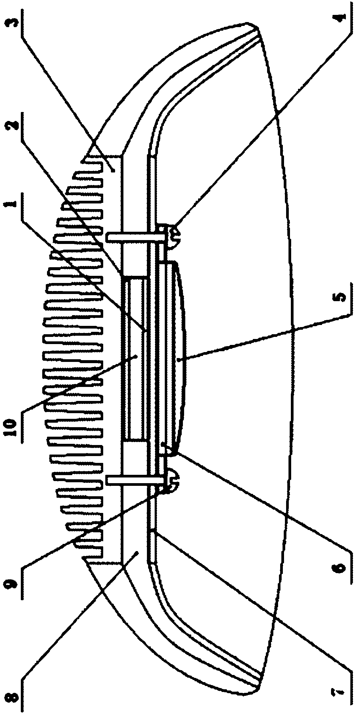 Semiconductor refrigeration high-power LED lamp