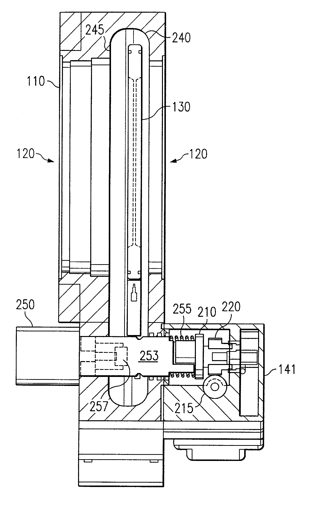 Pendulum valve with a full range of position control