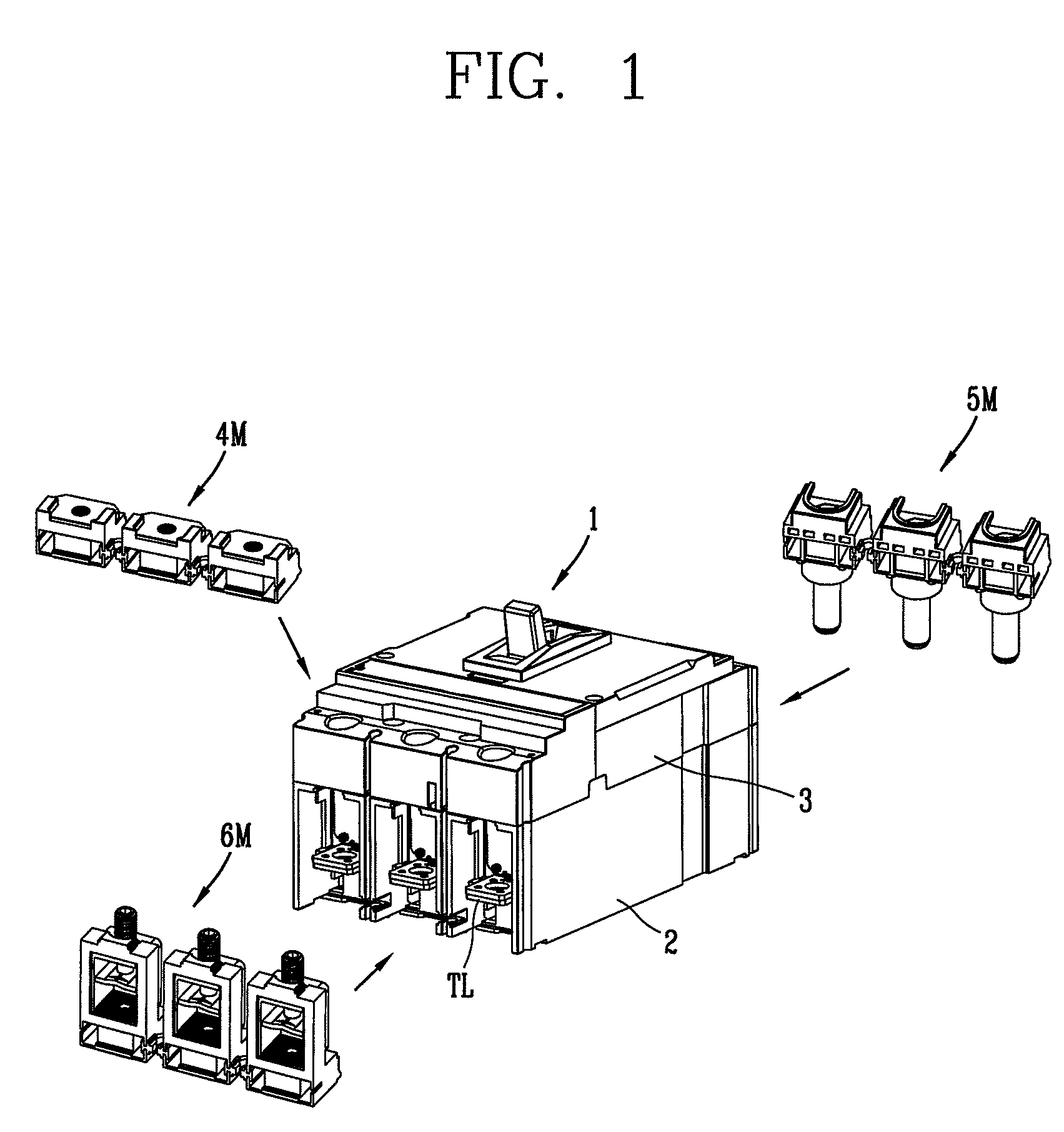 Modular terminal for molded case circuit breaker and molded case circuit breaker having the same