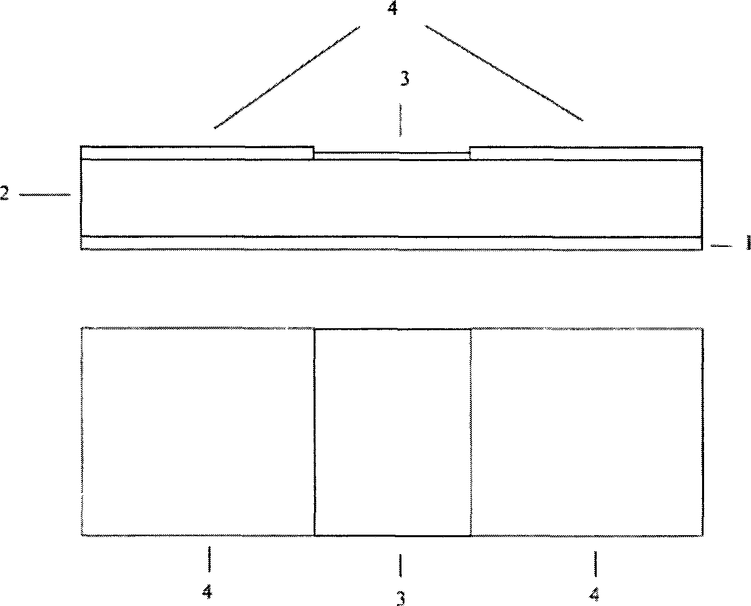 Microwave film resistor, microwave film resistor network module and manufacturing method thereof