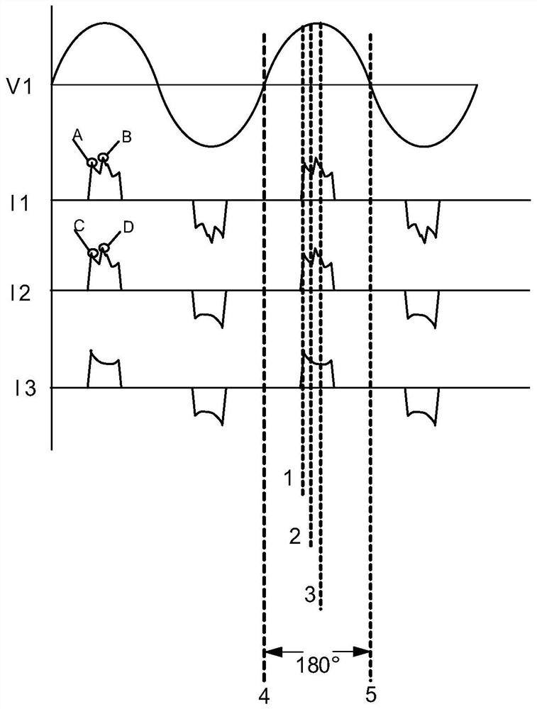 Relative phase control circuit and LED constant current system