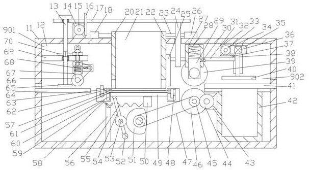 Conveying device capable of screening square plates