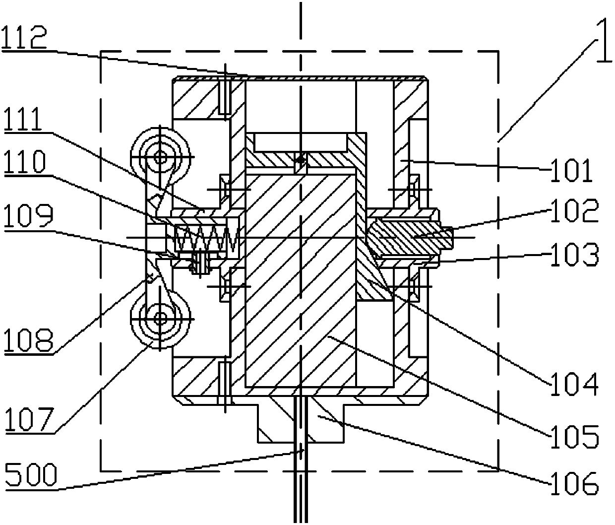 Stepping type pipeline inner wall defect image acquiring robot