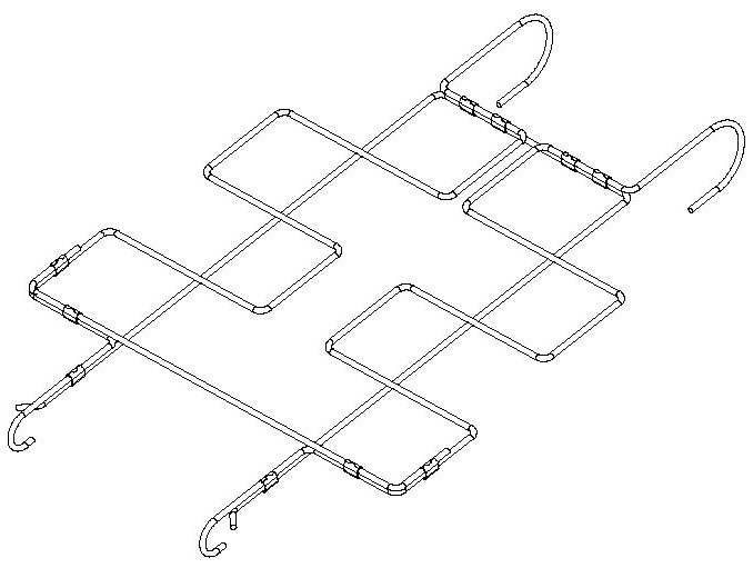 Bending device for seat framework