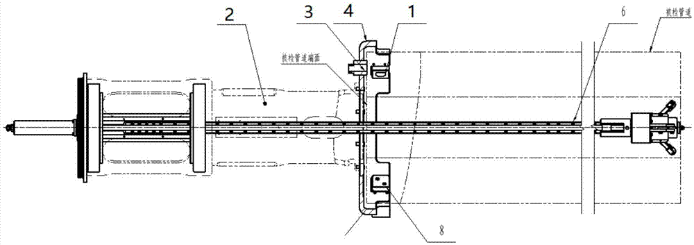 Ultrasonic water-logging testing and positioning drive device for small pipeline