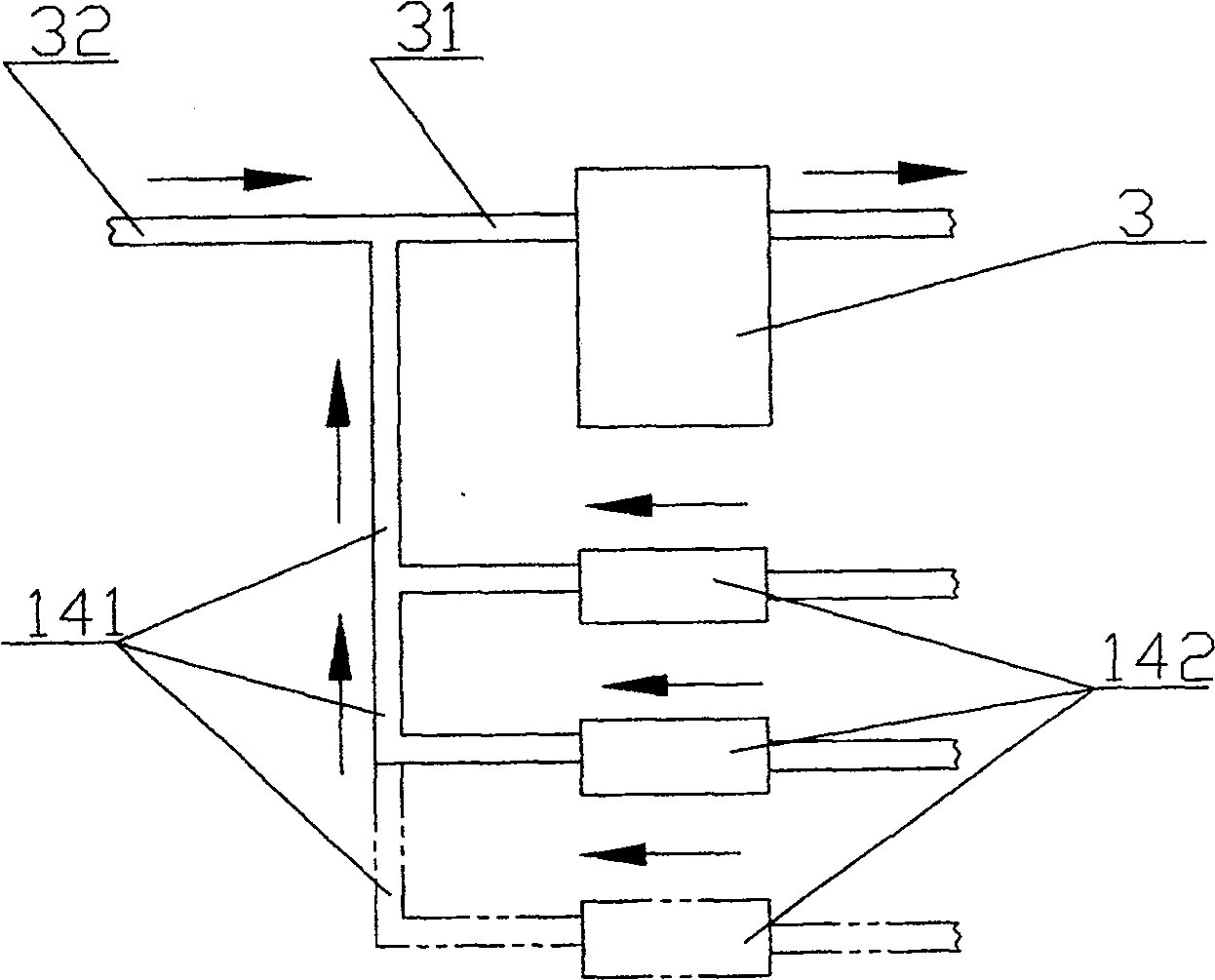 Constant sulphur appliance with airflow balancing device