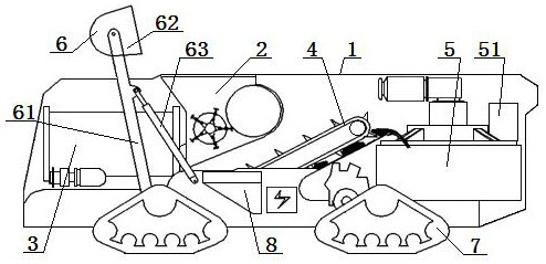 Fluidized soil backfilling equipment with screening function