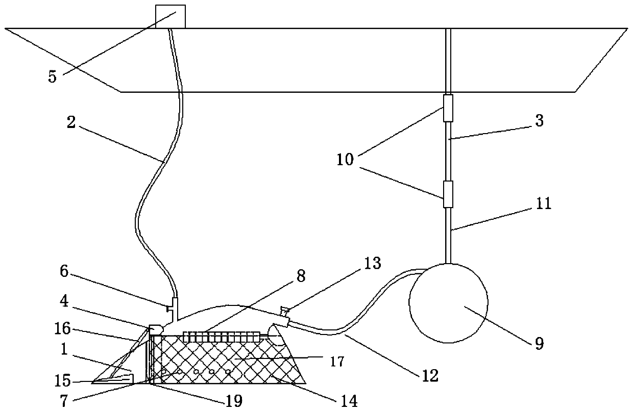 Deep-water manganese nodule collecting device