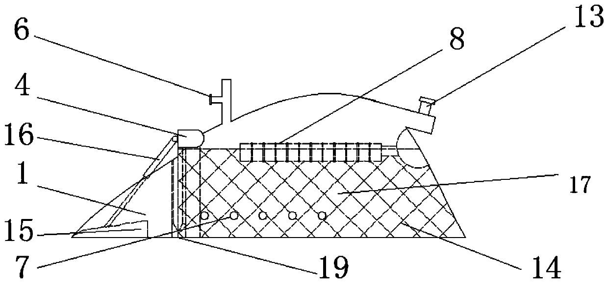 Deep-water manganese nodule collecting device