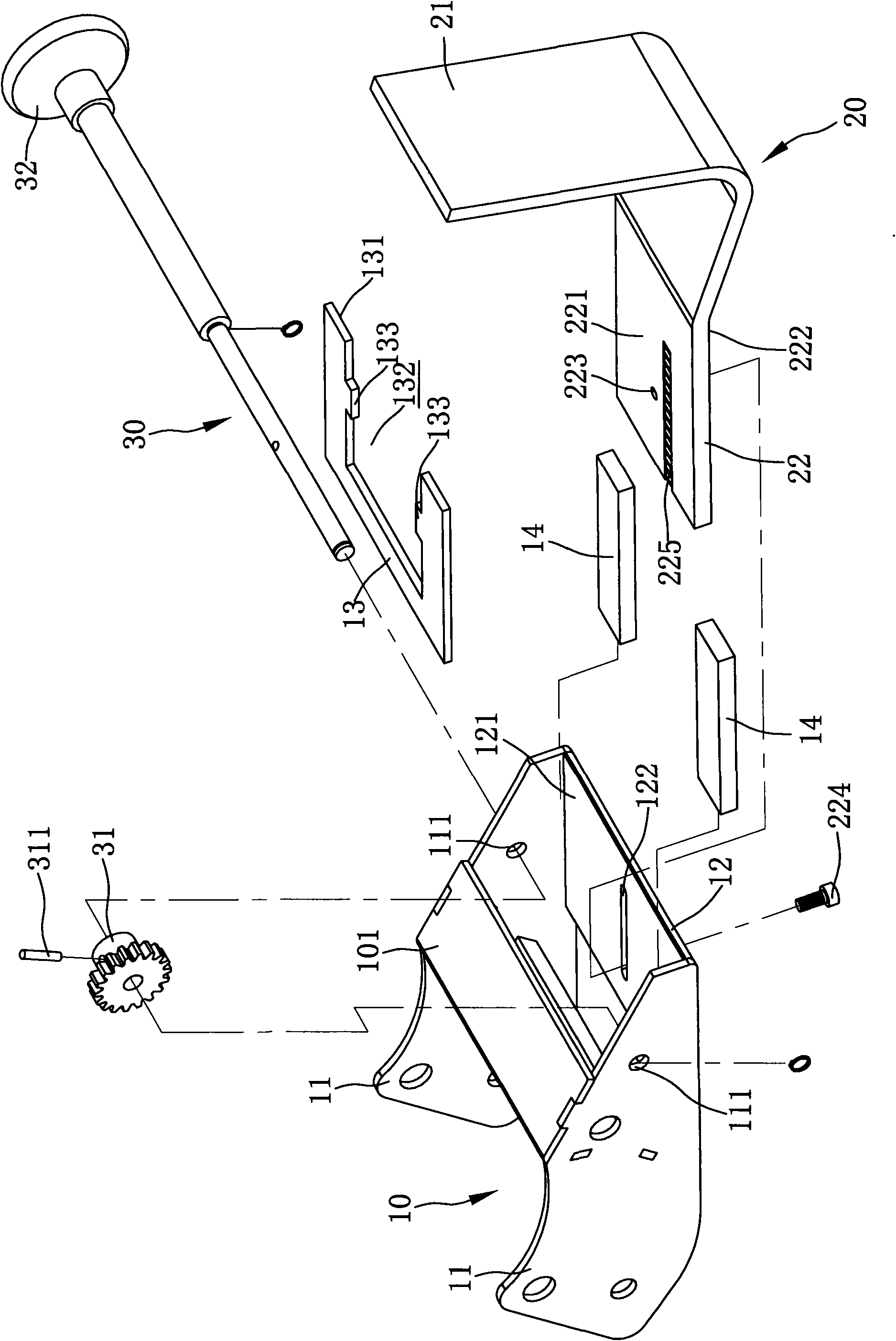 Chair-back adjusting device