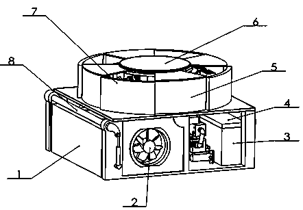 Portable disinfection device for anesthesia department