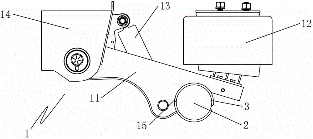 Fully welded air suspension coupling structure