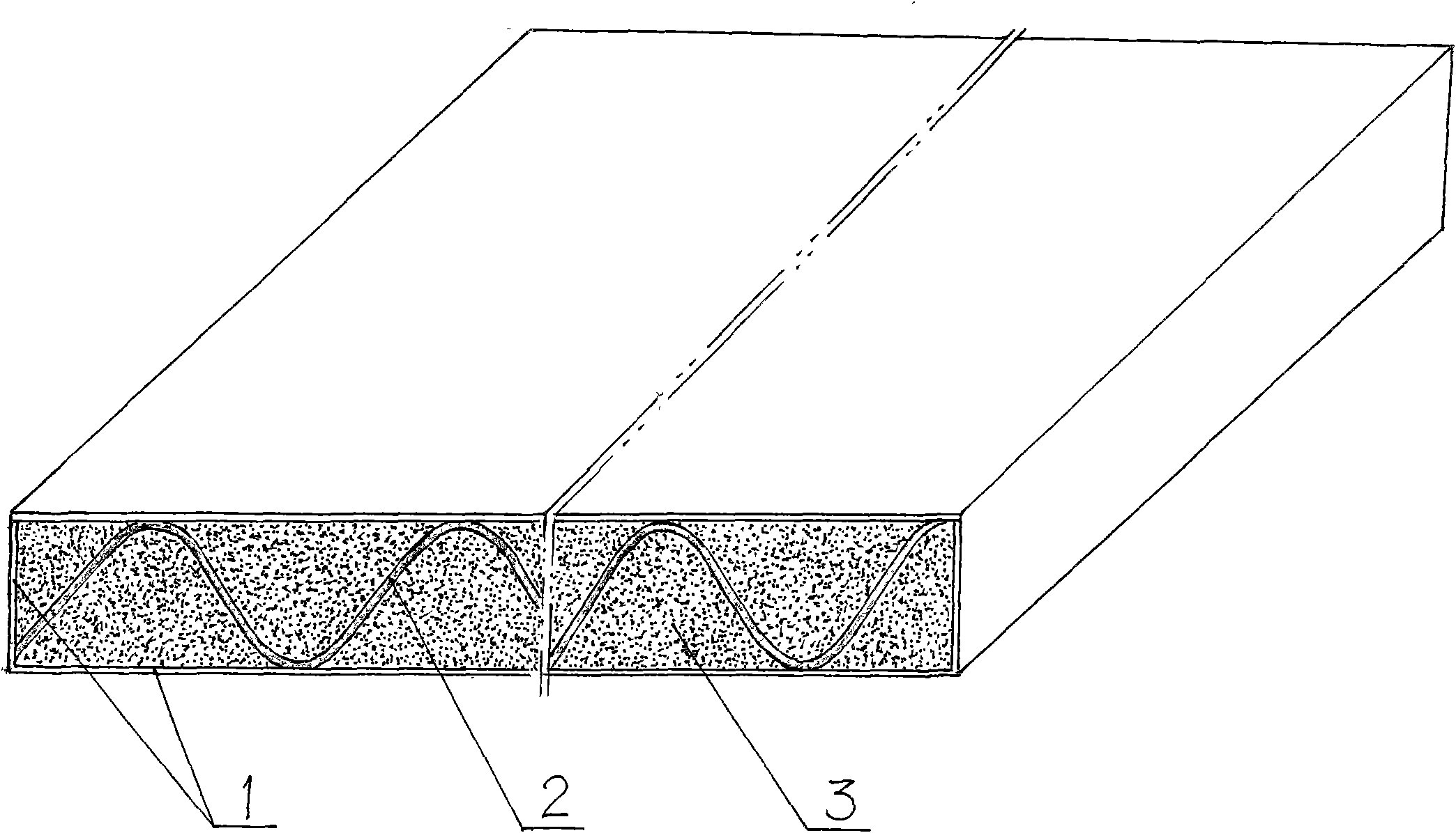 Embedded composite wallboard of earthquake proof construction