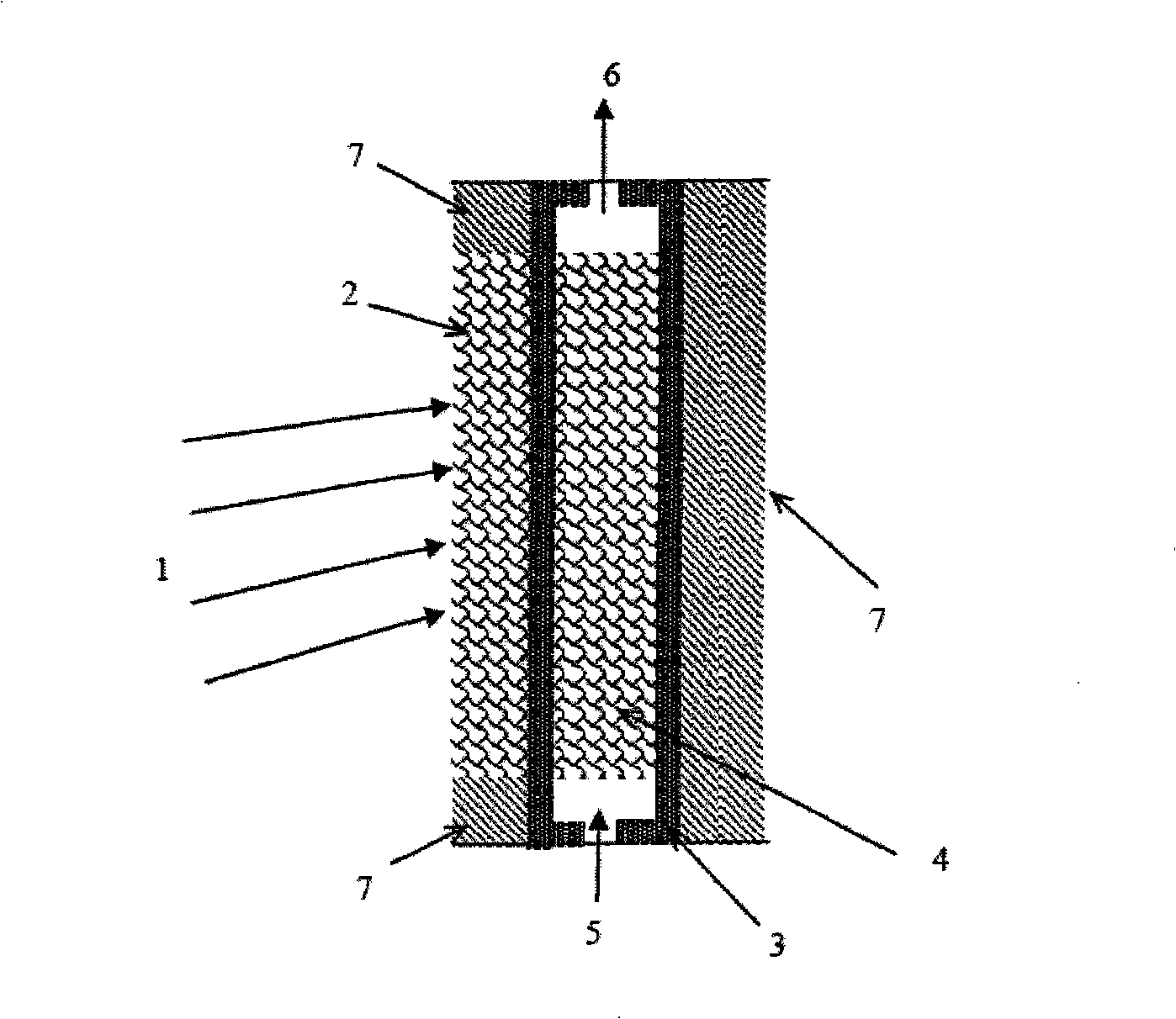 Solar energy electricity power station bearing type air thermal absorber