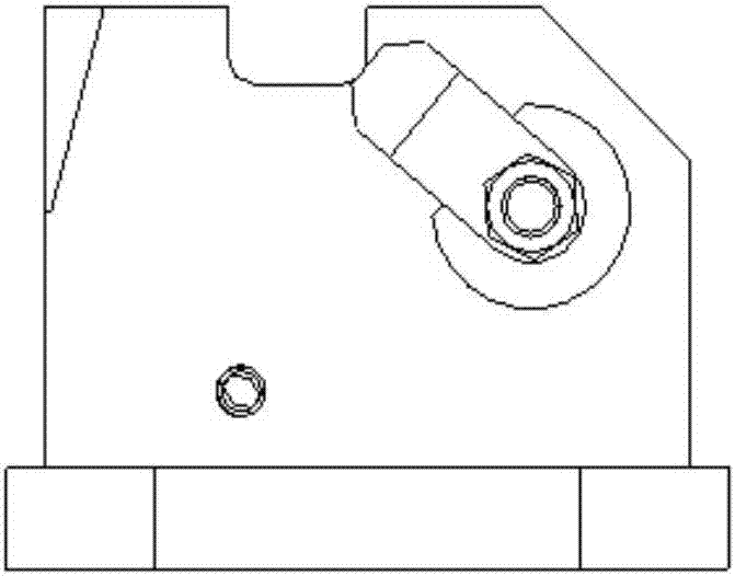 Lock hook grinding notch clamp and using method thereof