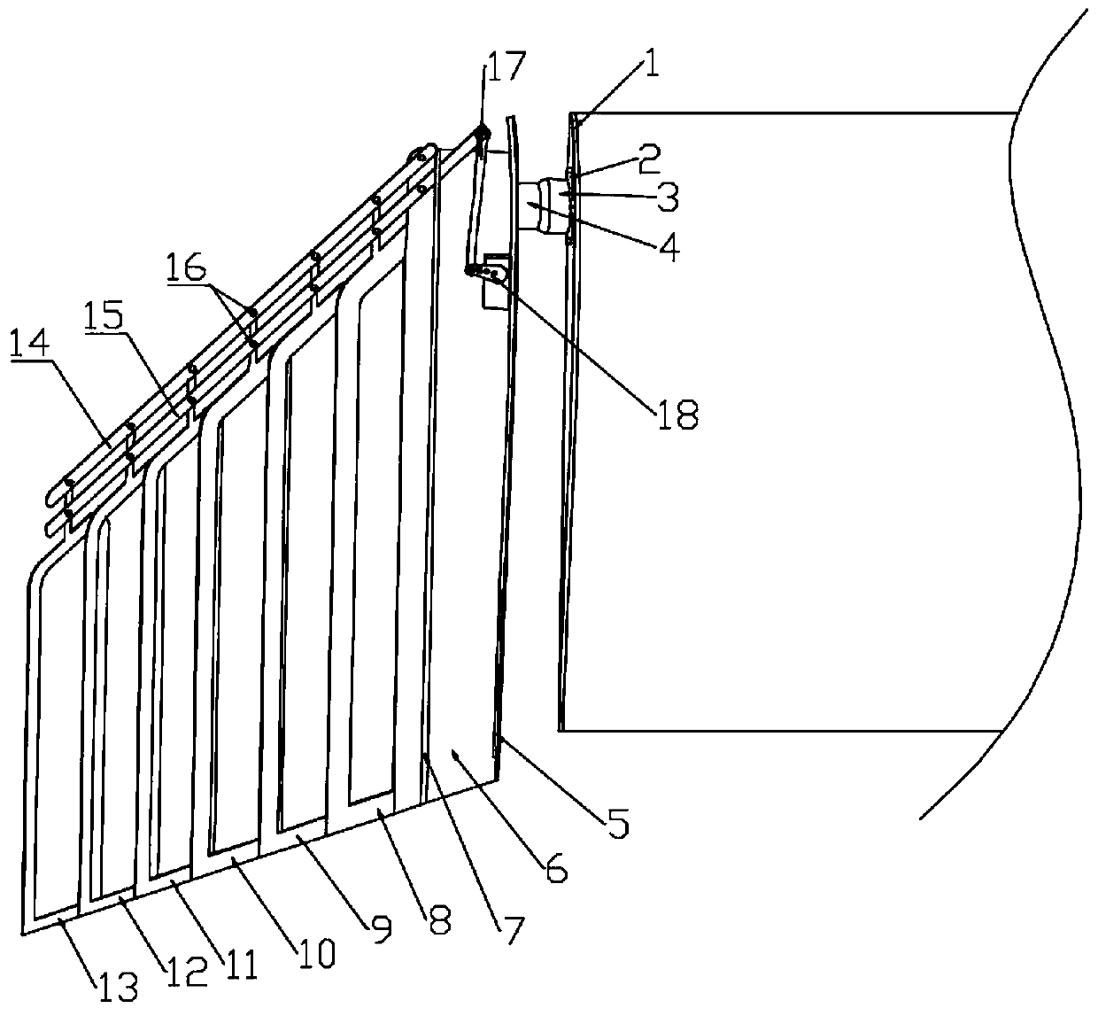 Variable-area rotatable bionic winglet