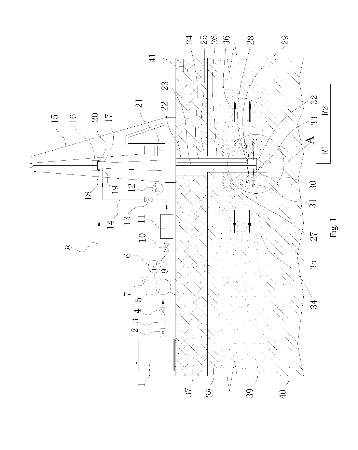 In-situ injection of soil and groundwater - high pressure rotary jet grouting in-situ remediation system and method