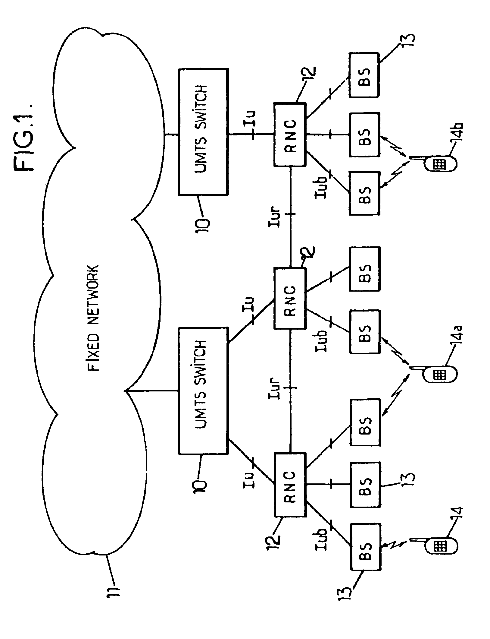 Method of controlling a channel between a radio terminal and a cellular radiocommunication infrastructure, and access network implementing such a method