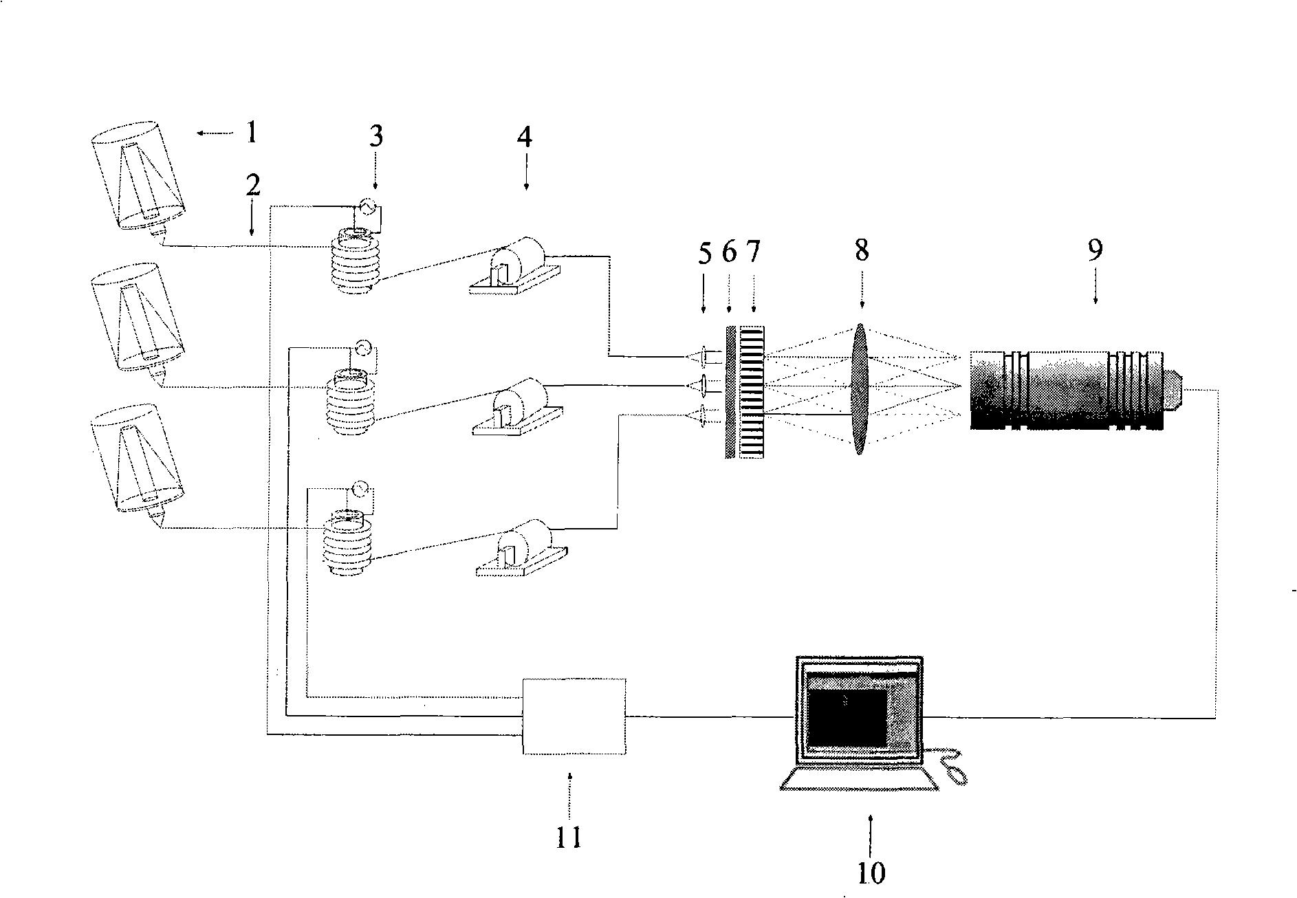 Optical synthesis aperture image-forming system based on optical fiber array