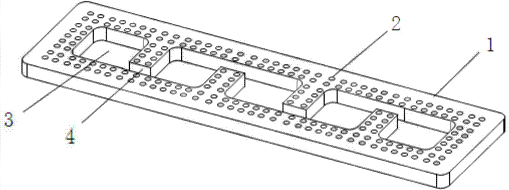 Band-pass filter based on gap waveguide technology