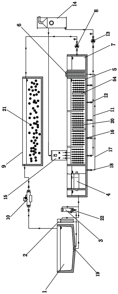 A high-efficiency, energy-saving and land-saving industrial circulating water high-density breeding system