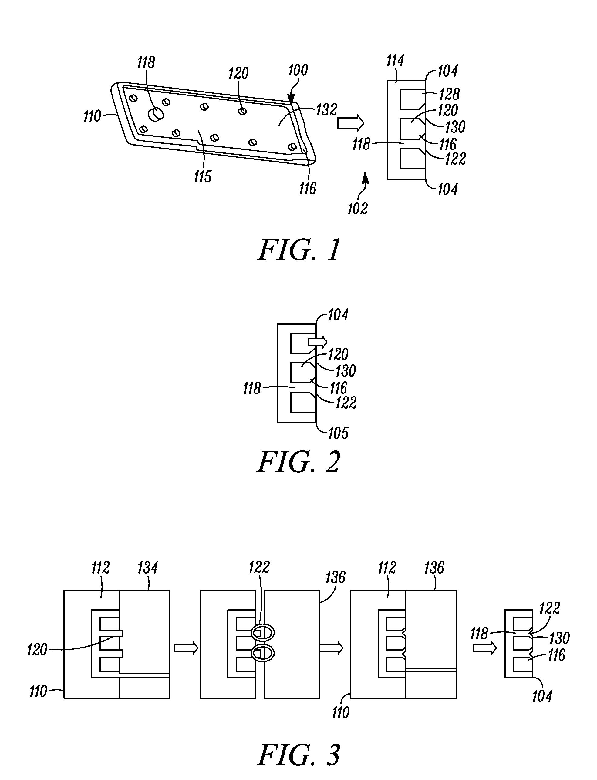 Anti-Delamination Feature For Double Injection Mold Parts