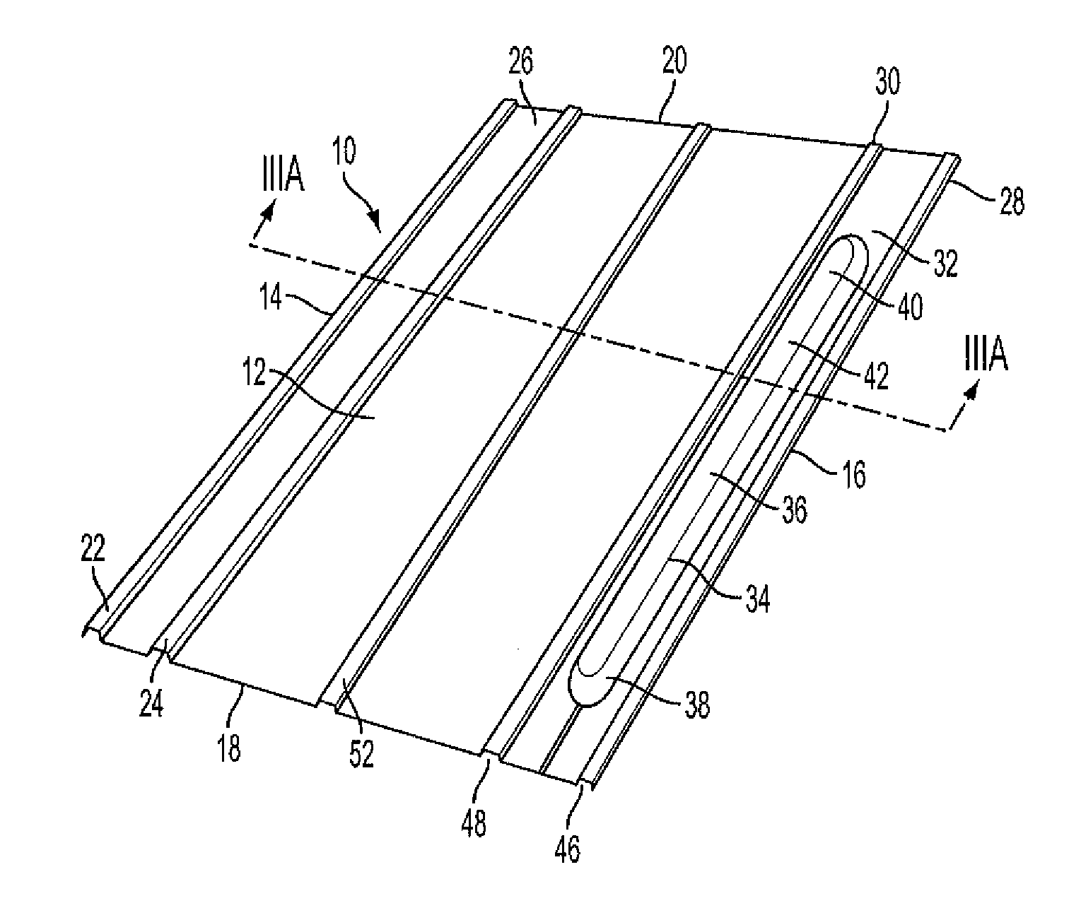 Roof panel for supporting pv modules