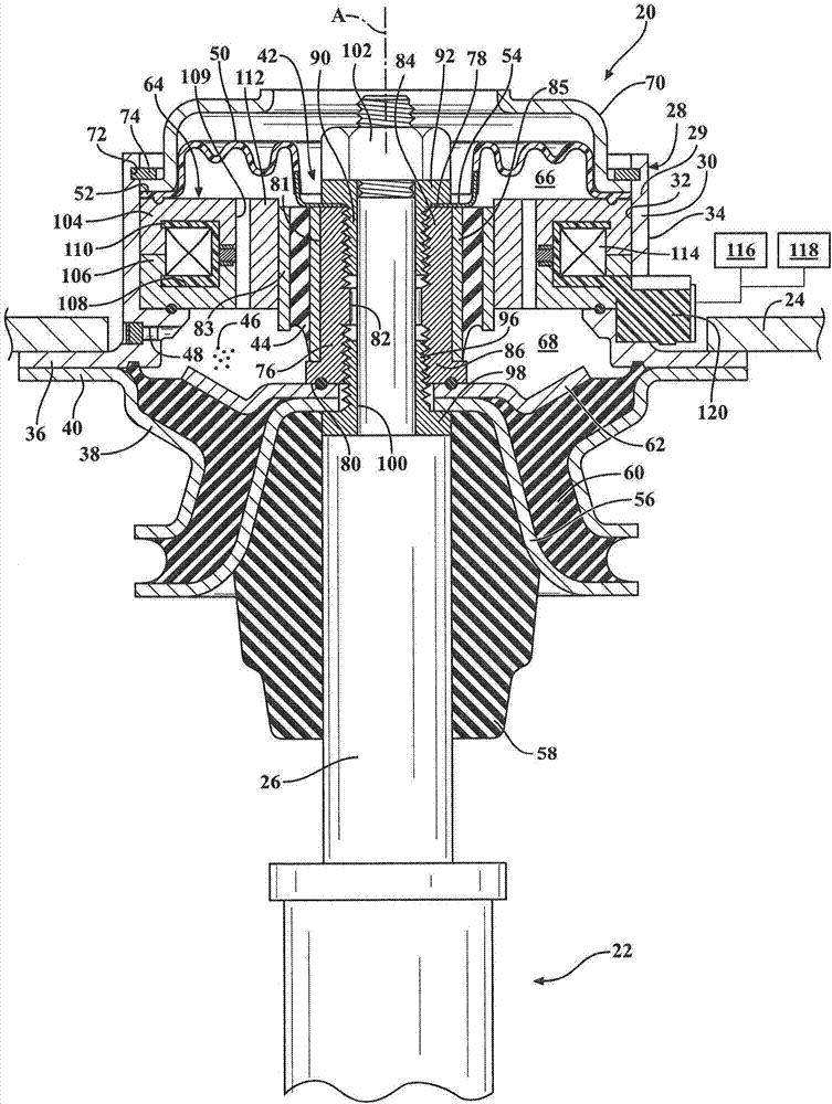 Top installation module with regulated damp features