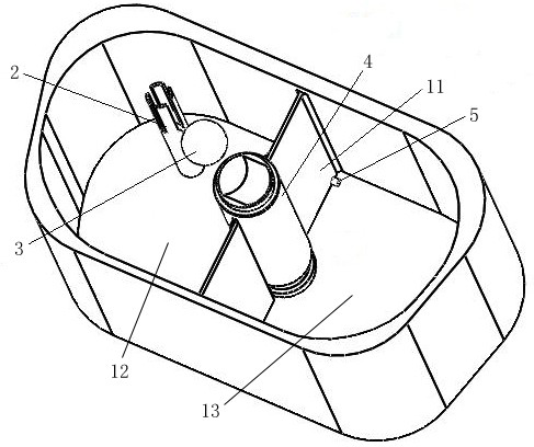 Water-saving flushing tank