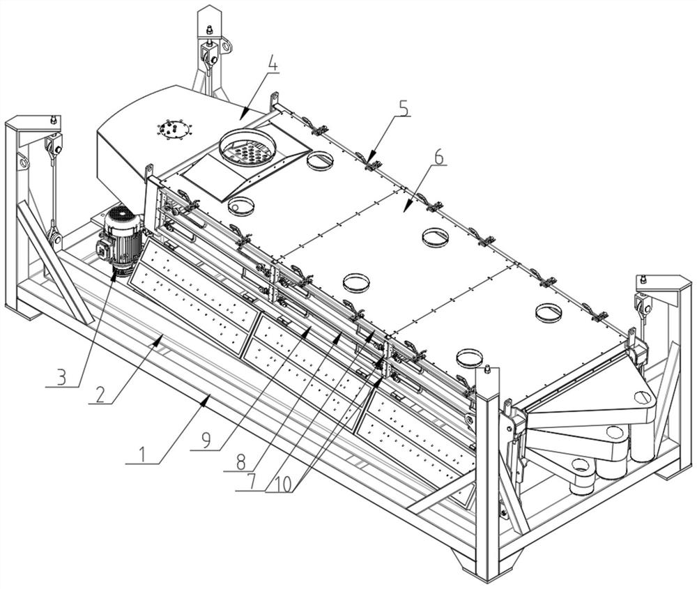 Drawer type rotary classifying screen