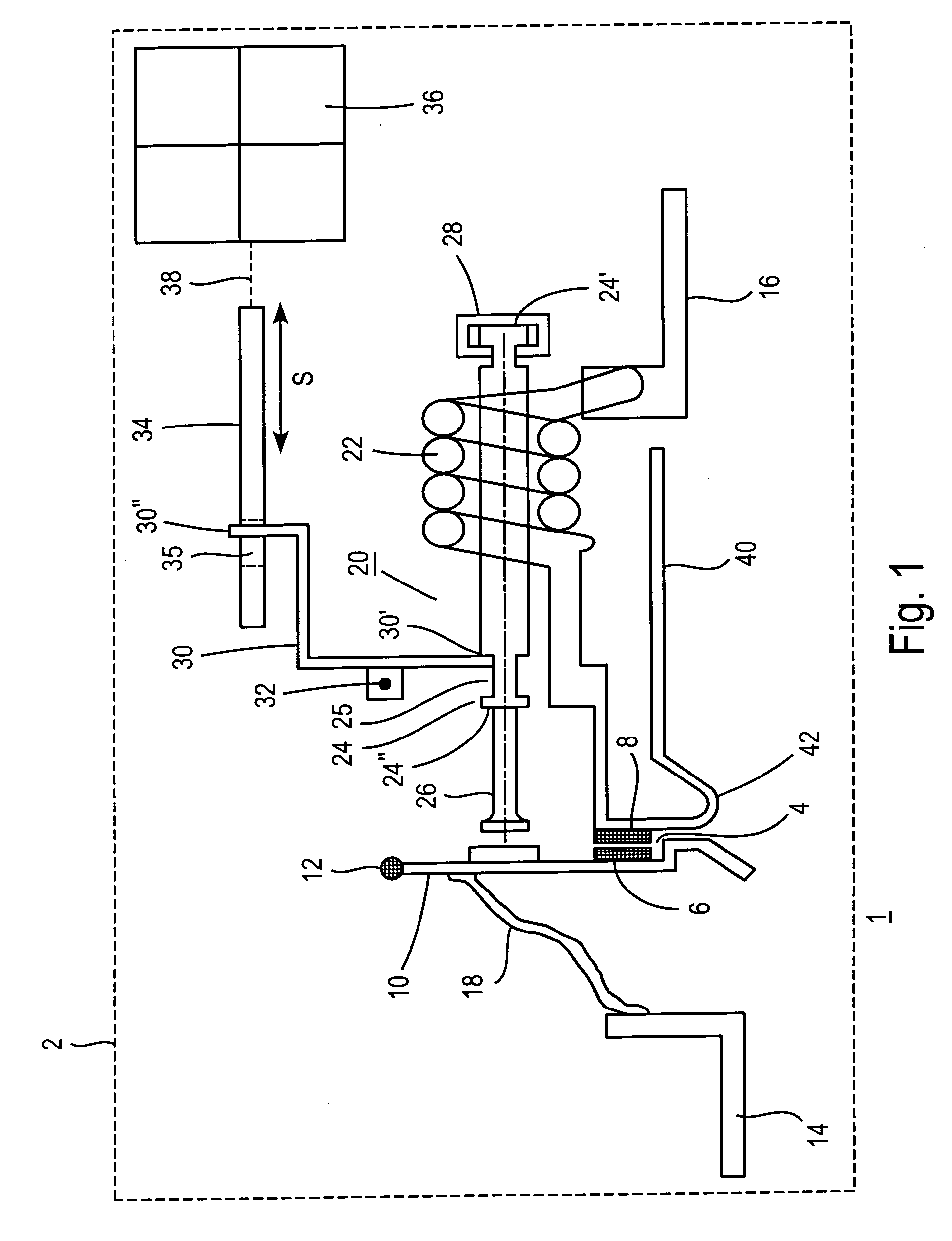 Magnetostrictive electrical switching device