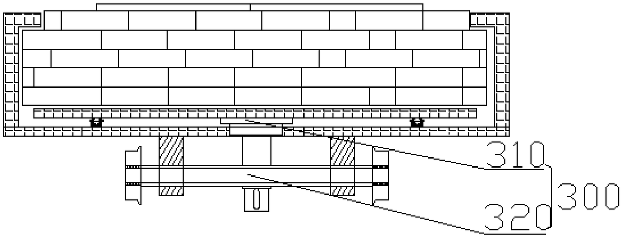 Vertical type sintering furnace with movable furnace bottom