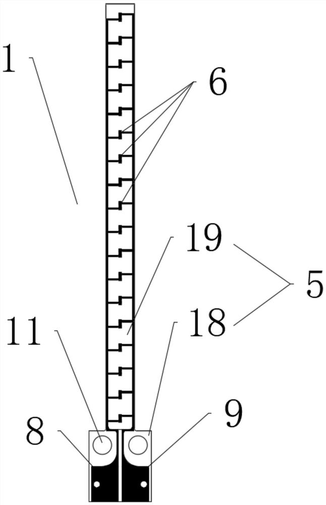 Self-supporting shadow-free LED lamp filament and LED lamp