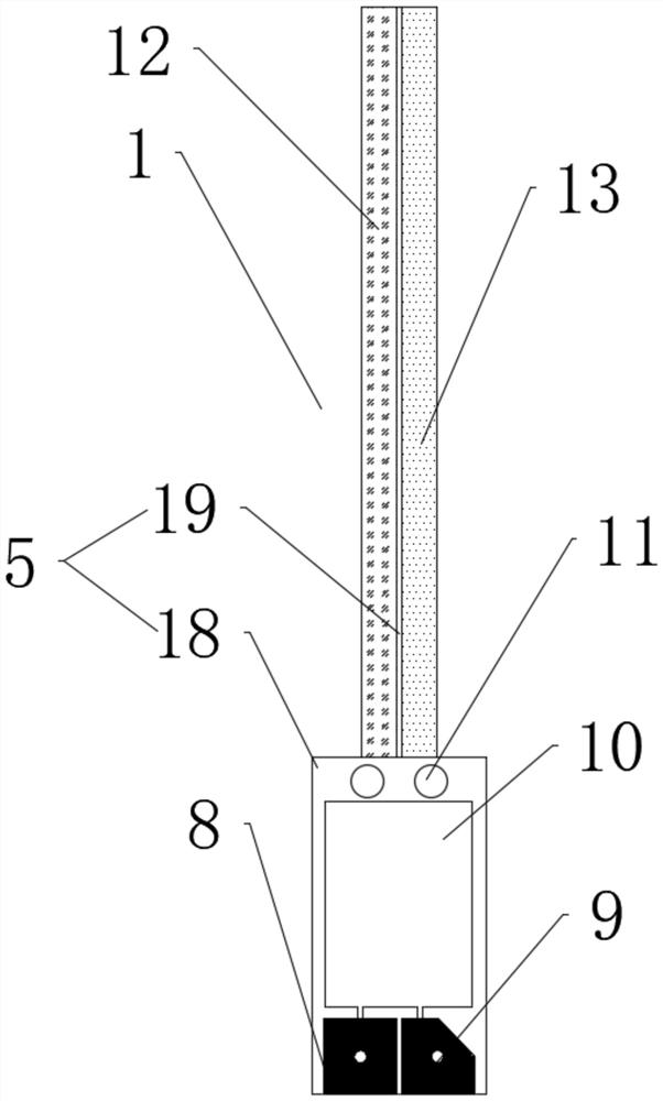 Self-supporting shadow-free LED lamp filament and LED lamp