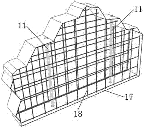 Assembly interlocking prestressing force shear wall system and construction method thereof