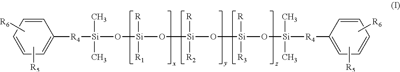 Polysiloxane co- or terpolymers and polymers made therefrom