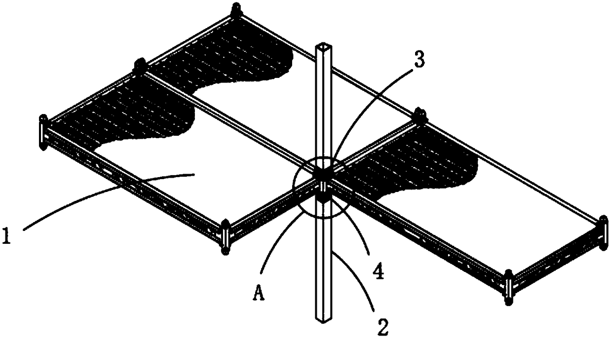 Integrated light truss beam composite floors and plug-in type connecting structure thereof